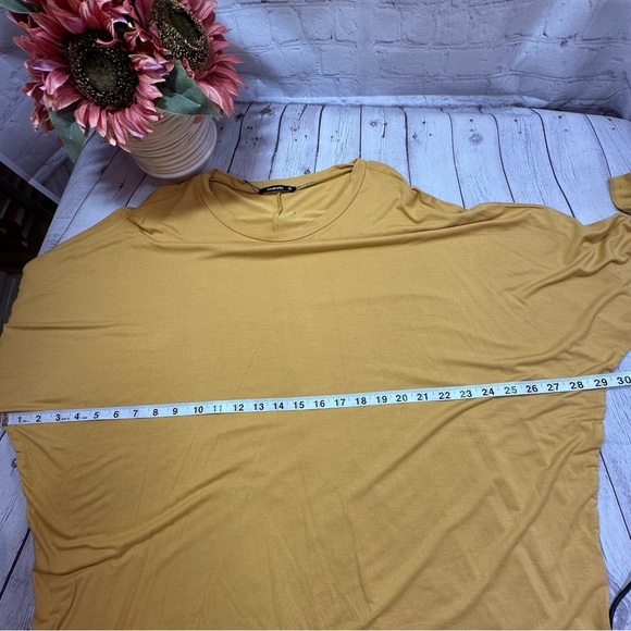 NWT annabelle boutique Mustard knit top batwing oversized casual boho western - Picture 8 of 8
